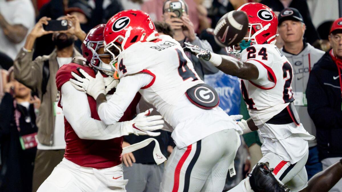 Was it pass interference? Georgia escapes Alabama after no-call sparks outrage from Kalen DeBoer