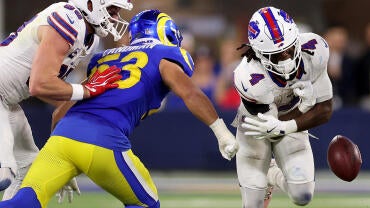 James Cook III Bills Rams fumble