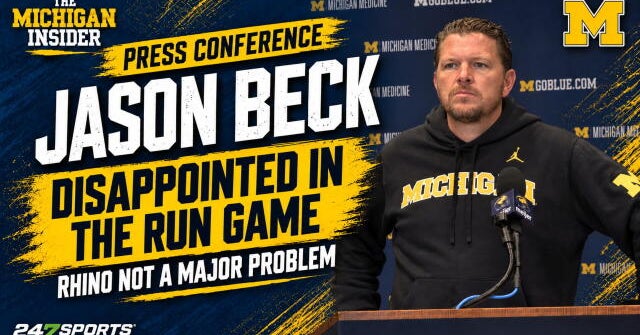 TMI - Michigan Presser - OC Jason Beck disappointed in the run game ...