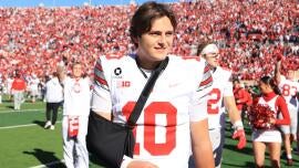 Ohio State QB Julian Sayin to miss 'several weeks' after suffering injury in win vs. Indiana