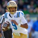 UCLA quarterback Nico Iamaleava looks to pass as the Oregon Ducks host the UCLA Bruins on Oct. 10, 2026, at Autzen Stadium in