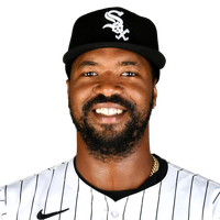 Eloy Jimenez 74 Chicago White Sox baseball player action pose